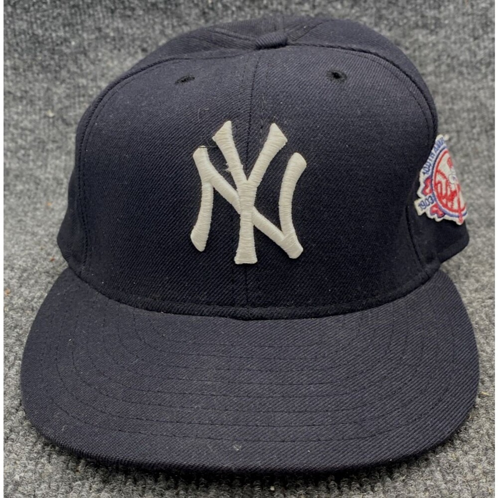 2003 NY Yankees 100th Anniversary Patch New Era 59FIFTY Fitted Hat Cap 7 Wool